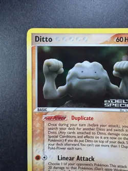 2005 Pokemon Ditto (Geodude) 62/113 Delta Species Reverse Holo Stamped. - Image 2