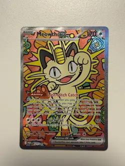 Pokemon Meowth ex Perfect Order 121/088 Special Illustration Rare SIR - Image 1