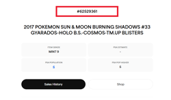 Gyarados - 2017 Pokemon Sun & Moon Burning Shadows Team Up Cosmos #33 - PSA 9 - Image 2