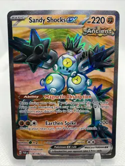 Pokemon TCG Sandy Shocks ex 228/182 SV04 Paradox Rift Holo Ancient Ultra Rare - Image 1
