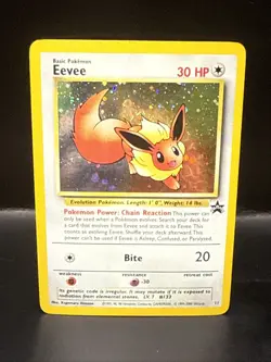Pokemon - Eevee 11/53 - Wotc - Black Star Promo Holo W Swirl - Image 1