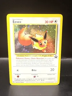 Pokemon - Eevee 11/53 - Wotc - Black Star Promo Holo W Swirl - Image 3