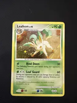 2008 Pokemon Leafeon 7/100 Majestic Dawn Holo - LP SWIRL - Image 1