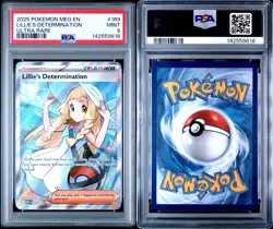PSA 9 LILLIE'S DETERMINATION #169 2025 POKEMON MEG EN-MEGA EVOLUTION ULTRA RARE - Image 3