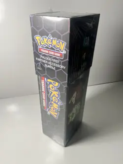 POKEMON TCG ULTRA PRO PALDEA REGION FIRST PARTNER ACCESSORY BUNDLE - BLACK - NEW - Image 1