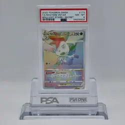 2022 Pokemon SWSH Brilliant Stars Secret Rare #173 FA/Shaymin VSTAR PSA 8 - Image 1