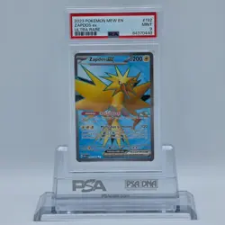 2023 Pokemon MEW EN Ultra Rare #192 Zapdos ex PSA 9 - Image 1