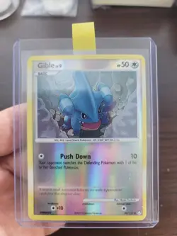 Pokemon Gible 85/123 Mysterious Treasures Reverse Holo - Image 1