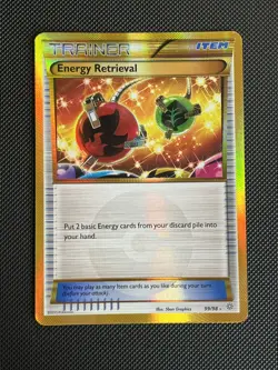 Pokemon TCG Energy Retrieval Gold Secret Rare 99/98 XY Ancient Origins - LP - Image 1