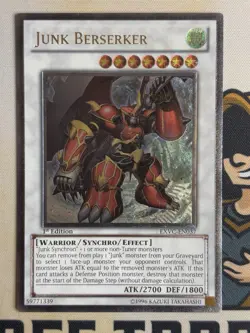 Junk Berserker EXVC-EN037 Ultimate Rare 1st Edition YuGiOh! NM EURO - Image 3