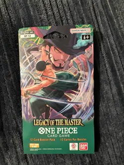 Sleeved Booster Pack One Piece TCG OP12 Legacy Of The Master Factory Sealed New - Image 1