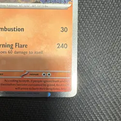 Pokemon Reshiram 017/094 Phantasmal Flames Mega Evolution Stamped Rare Holo Card - Image 4