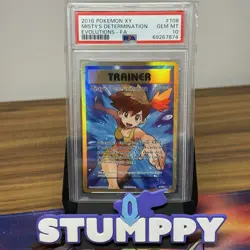 PSA 10 MISTY'S DETERMINATION 108/108 | XY Evolutions Full Art Pokemon Card - Image 1