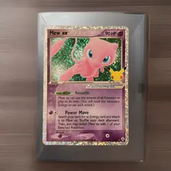 Pokemon Mew ex 90/92 EX Holo 90 HP Basic Psychic Pokemon TCG Card Stock - Image 1