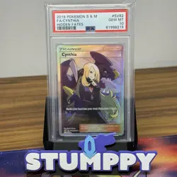 PSA 10 CYNTHIA SV82/SV94 | Hidden Fates Full Art Graded Pokemon Card - Image 1