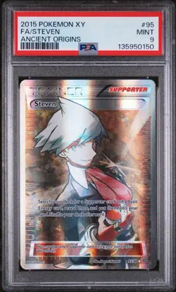 PSA 9 STEVEN 95/98 | Ancient Origins Full Art Graded Pokemon Card - Image 1