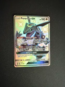 Rayquaza GX 177a/168 Hidden Fates Secret Rare Pokemon Card HP - Image 1
