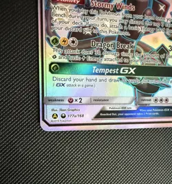 Rayquaza GX 177a/168 Hidden Fates Secret Rare Pokemon Card HP - Image 2