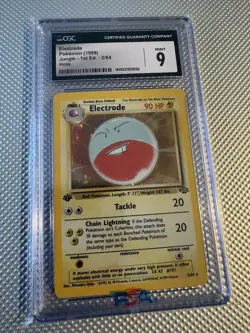 1999 Pokemon TCG Jungle Electrode Holo 1st Edition CGC 9 2/64 Card Stock - Image 1
