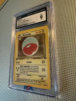 1999 Pokemon TCG Jungle Electrode Holo 1st Edition CGC 9 2/64 Card Stock - Image 4