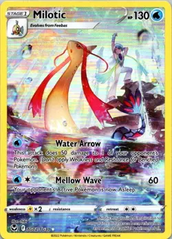 Pokemon TCG Milotic TG02/TG30 SWSH12: Silver TempesUltra Rare NM (SKU 1-1) - Image 1