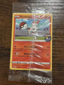 Scorbunny On The Ball 004/005 Exclusive Futsal Promo Pokemon Sealed US SELLER - Image 1