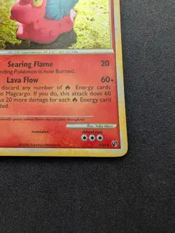 M/NM Pokemon Magcargo Holo Card 6/90 Undaunted (Cosmos Swirl) - Image 5