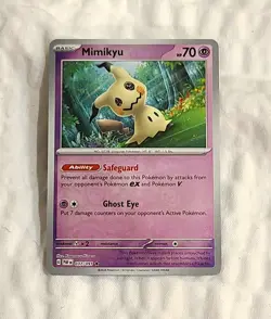 Mimikyu 037/091 Pokemon Paldean Fates - Holo Rare Card - NM - Image 1