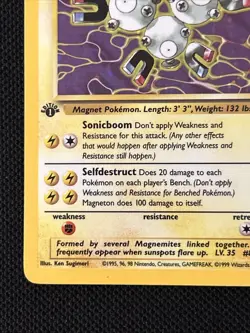 Pokemon Magneton 11/62 1st Edition Fossil Holo (Never Played) *Near Mint* - Image 2
