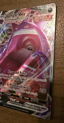 Gengar Vmax 157/264 Fusion Strike NM Full Art Ultra Rare Pokemon Card - Image 4