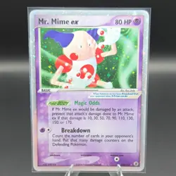 Pokemon TCG Mr. Mime ex 110/112 EX FireRed & LeafGreen 80HP Ultra Rare Holo - Image 1