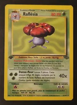 Carte Pokemon - Raflesia 31/64 - Edition 1 - FR - Jungle - CGA grading 8,5/10 - Image 1