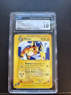 Pokemon TCG Raichu Expedition E-Series 2002 Reverse Holo Rare 61/165 - Image 1