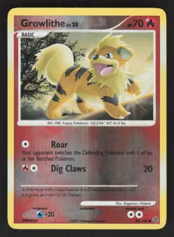 Growlithe 89/132 Reverse Holo Pokemon TCG Secret Wonders MP - Image 1