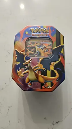 Pokemon TCG: Mega Charizard Y Ex Tin - Factory Sealed! - Image 1