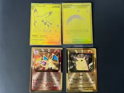 Pokemon Celebrations UPC Metal Charizard, Pikachu & Gold SWSH145 Promos Sealed - Image 1