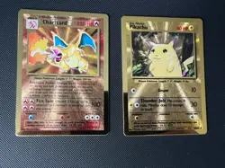 Pokemon Celebrations UPC Metal Charizard, Pikachu & Gold SWSH145 Promos Sealed - Image 4