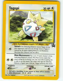 Togepi - #30 WOTC Black Star Promo - Pokemon TCG - 2000 - Image 1