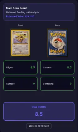 Carte Pokemon rare Roucarnage 24/64 Edition 1 Jungle Wizards FR CGA Grading 8,5 - Image 3