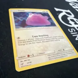 Ditto 17/18 Holo Rare - Detective Pikachu Pokemon TCG - NM/LP - Image 2