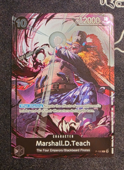 Marshall.D.Teach (Event Pack Vol. 8) P-100 One Piece Promotion Cards Foil - Image 1