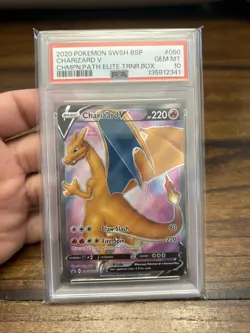 Charizard V SWSH050 SWSH: Sword & Shield Promo Cards Holo PSA 10 - Image 1