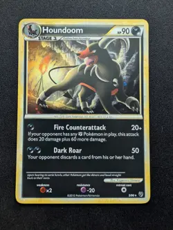 M/NM Pokemon Houndoom Holo Card 5/90 Undaunted - Image 1