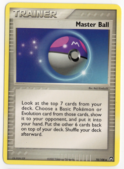 Master Ball 78/108 Power Keepers Pokemon Card - Image 1