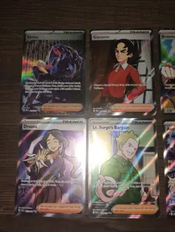 Lot Of 9 Full Illustration Pokemon Trainer Cards All Nm To Mint Varying Sets - Image 2