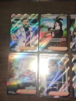 Lot Of 9 Full Illustration Pokemon Trainer Cards Varying Sets All Nm To Mint - Image 2