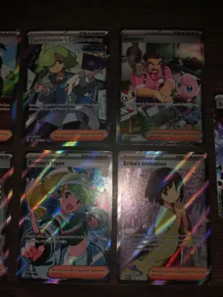Lot Of 9 Full Illustration Pokemon Trainer Cards Varying Sets All Nm To Mint - Image 3