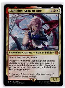 Lightning, Army of One 233 Mythic FINAL FANTASY Magic: The Gathering Near Mint - Image 1