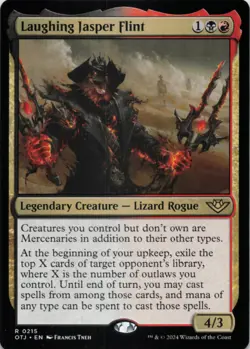 MTG Laughing Jasper Flint Normal NM Outlaws of Thunder Junction OTJ Magic 215 - Image 1