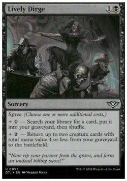 Outlaws of Thunder Junction #93 Lively Dirge Foil - Image 1